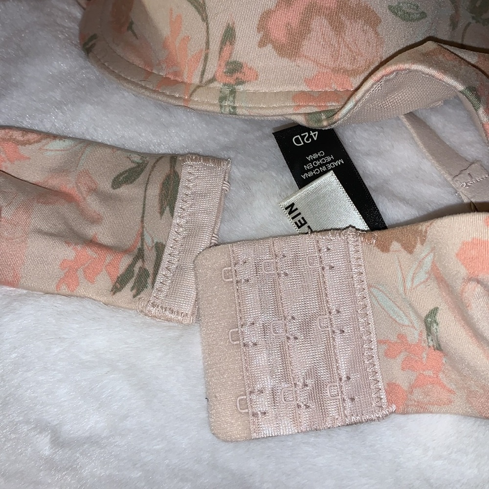 🦜 ANNE KLEIN T-Shirt Bra 2-Pack Floral & Nude NWT 42D - Picture 5 of 13